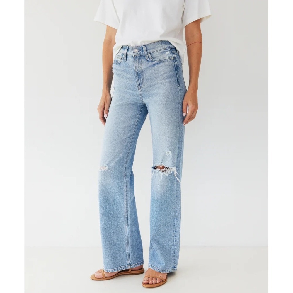 AYR The Secret Sauce High Rise Distressed Straight Leg Jeans | Size 29 Short